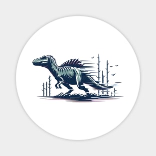 Minimalistic Spinosaurus Magnet